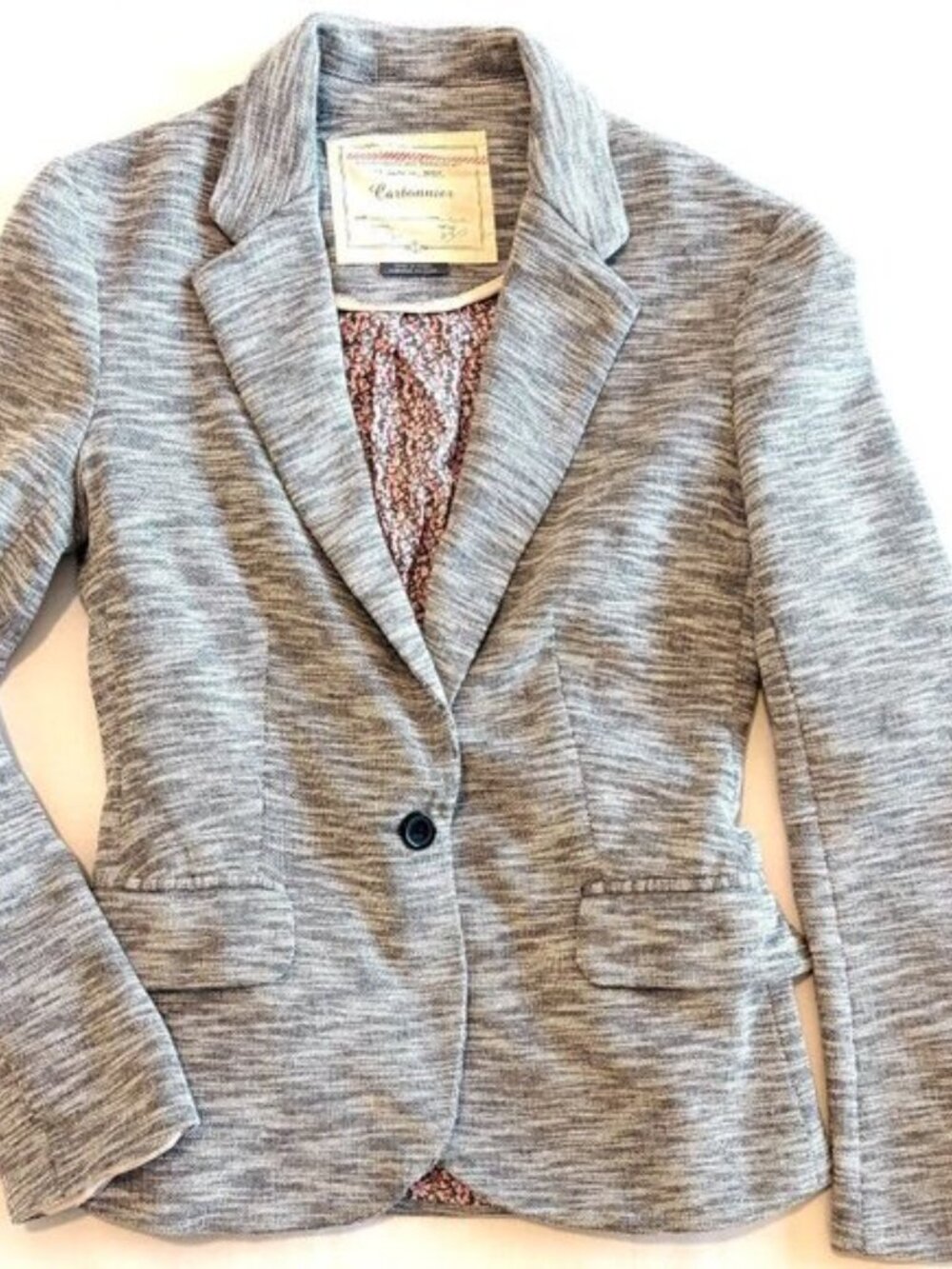 Anthropologie grey blazer Small polyester & cotton - Picture 2 of 10
